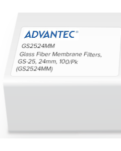 Glass Fiber Membrane Filters, GS-25, 24mm, 100/Pk