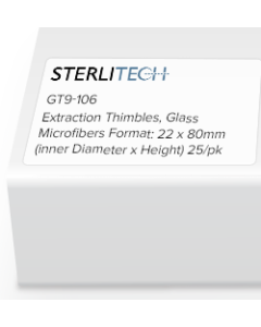 Extraction Thimbles, Glass Microfibers Format: 22 x 80mm (inner Diameter x Height) 25/pk