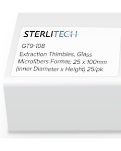 Extraction Thimbles, Glass Microfibers Format: 25 x 100mm (inner Diameter x Height) 25/pk