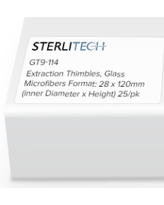 Extraction Thimbles, Glass Microfibers Format: 28 x 120mm (inner Diameter x Height) 25/pk