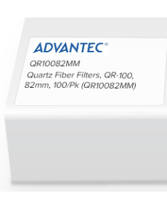 Quartz Fiber Filters, QR-100, 82mm, 100/Pk