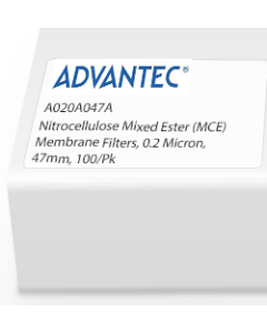 Nitrocellulose Mixed Ester (MCE) Membrane Filters, 0.2 Micron, 47mm, 100/Pk