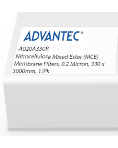 Nitrocellulose Mixed Ester (MCE) Membrane Filters, 0.2 Micron, 330 x 3000mm, 1/Pk