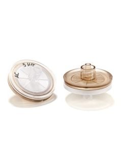 Cellulose Acetate Syringe Filters, Abluo, 5.0 Micron, 25mm, 50/Pk