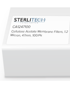 Cellulose Acetate Membrane Filters, 1.2 Micron, 47mm, 100/Pk
