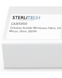 Cellulose Acetate Membrane Filters, 3.0 Micron, 13mm, 100/Pk