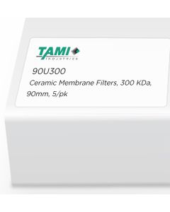 TAMI Ceramic Membrane, 300 KD, 90mm, 5/Pk