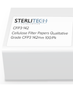 Grade CFP3 Cellulose Filter Paper, 142mm, 100/Pk  (6 micron)