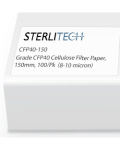 Grade CFP40 Cellulose Filter Paper, 150mm, 100/Pk (8-10 micron)