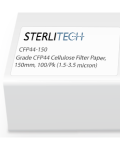 Grade CFP44 Cellulose Filter Paper, 150mm, 100/Pk (1.5-3.5 micron)
