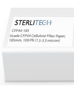 Grade CFP44 Cellulose Filter Paper, 185mm, 100/Pk (1.5-3.5 micron)