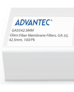 Glass Fiber Membrane Filters, GA-55, 42.5mm, 100/Pk
