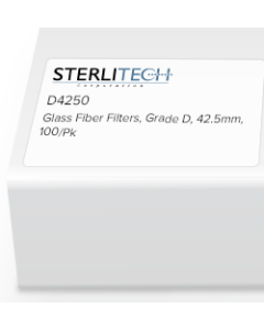 Grade D Borosilicate Glass Microfiber, 42.5mm, 100/Pk