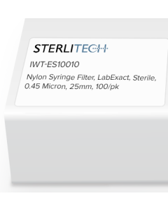 Nylon Syringe Filter, LabExact, Sterile, 0.45 Micron, 25mm, 100/pk