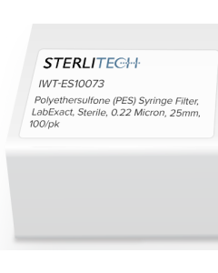Polyethersulfone (PES) Syringe Filter, LabExact, Sterile, 0.22 Micron, 25mm, 100/pk