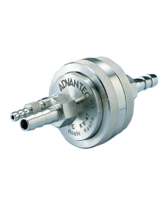 KS 47, Vented In-Line Stainless Steel Holder, 316SS, 47mm