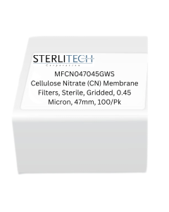 Cellulose Nitrate (CN) Membrane Filters, Sterile, Gridded, 0.45 Micron, 47mm, 100/Pk