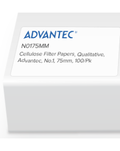 Qualitative Filter Papers No.1, 75 mm, 100/pk