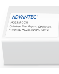 Qualitative Filter Papers No.231, 90mm, 100/pk