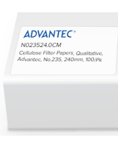 Qualitative Filter Papers No.235, 240mm, 100/pk
