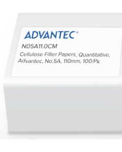 Quantitative Filter Papers No.5A, 110mm, 100/pk
