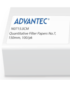 Quantitative Filter Papers No.7, 150mm, 100/pk
