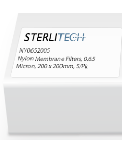 Nylon Membrane Filters, 0.65 Micron, 200 x 200mm, 5/Pk