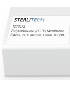 Polycarbonate (PCTE) Membrane Filters, 20.0 Micron, 13mm, 100/Pk