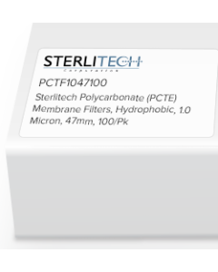 Polycarbonate (PCTE) Membrane Filters, PVP-Free, 1.0 Micron, 47mm, 100/Pk