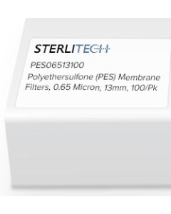 Polyethersulfone (PES) Membrane Filters, 0.65 Micron, 13mm, 100/Pk