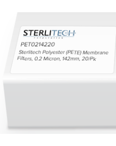 Polyester (PETE) Membrane Filters, 0.2 Micron, 142mm, 20/Pk