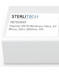 Polyester (PETE) Membrane Filters, 5.0 Micron, 300 x 3000mm, 1/Pk