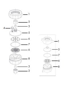 Silicone O-ring PP-47, Inlet/Locking Ring, 12/Pk