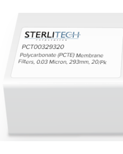 Polycarbonate (PCTE) Membrane Filters, 0.03 Micron, 293mm, 20/Pk