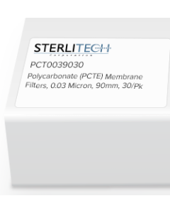 Polycarbonate (PCTE) Membrane Filters, 0.03 Micron, 90mm, 30/Pk