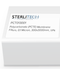 Polycarbonate (PCTE) Membrane Filters, 0.1 Micron, 300 x 3000mm, 1/Pk