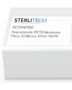 Polycarbonate (PCTE) Membrane Filters, 0.1 Micron, 47mm, 100/Pk