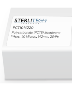Polycarbonate (PCTE) Membrane Filters, 1.0 Micron, 142mm, 20/Pk