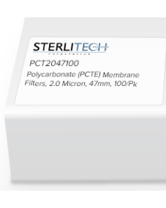Polycarbonate (PCTE) Membrane Filters, 2.0 Micron, 47mm, 100/Pk