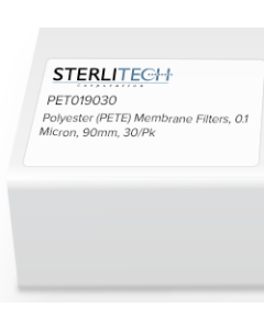 Polyester (PETE) Membrane Filters, 0.1 Micron, 90mm, 30/Pk