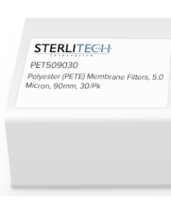 Polyester (PETE) Membrane Filters, 5.0 Micron, 90mm, 30/Pk