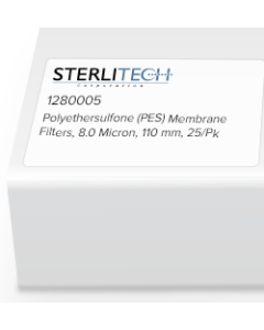 Polyethersulfone (PES) Membrane Filters, 8.0 Micron, 110mm, 25/Pk