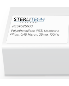 Polyethersulfone (PES) Membrane Filters, 0.45 Micron, 25mm, 100/Pk