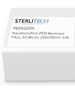 Polyethersulfone (PES) Membrane Filters, 5.0 Micron, 200 x 200mm, 5/Pk