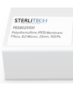 Polyethersulfone (PES) Membrane Filters, 8.0 Micron, 25mm, 100/Pk
