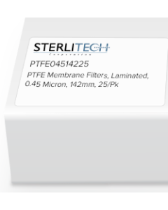 PTFE Laminated Membrane Filters, 0.45 Micron, 142mm, 25/Pk
