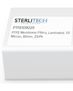 PTFE Laminated Membrane Filters, 1.0 Micron, 90mm, 25/Pk