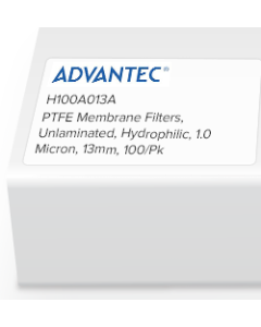 PTFE  Unlaminated Membrane Filters, Hydrophilic, 0.5 Micron, 90mm, 25/Pk