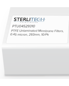PTFE Unlaminated Membrane Filters, 0.45 micron, 293mm, 10/Pk