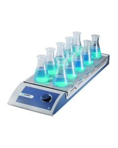 SCILOGEX MS-M-S10 Analog Magnetic Stirrer 10-Channel, s/steel plate, 110V/60Hz